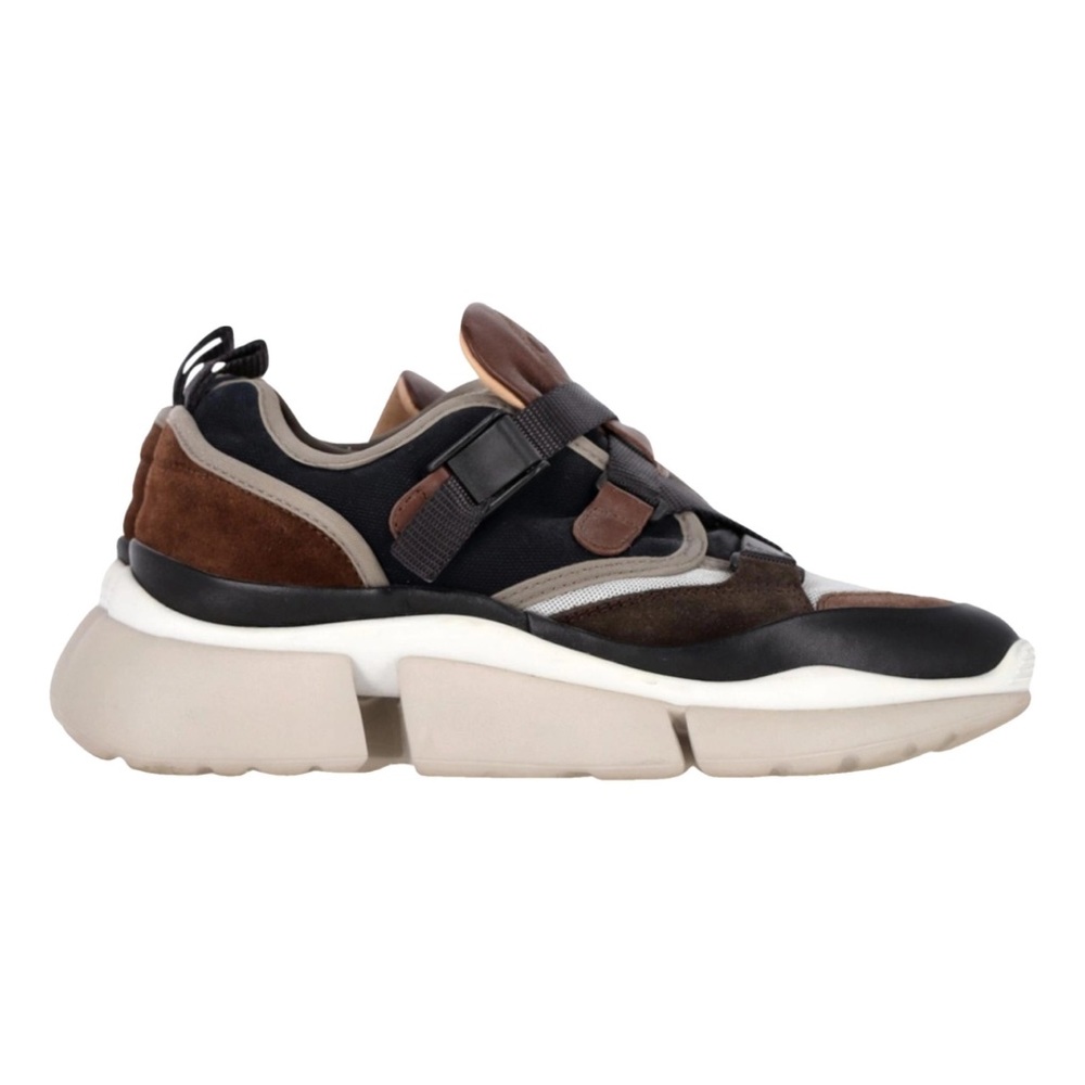 NEW in Box CHLOE Leather Sneakers EU 42 / US 11 Brown Beige Tan Cream RARE sport